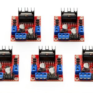 WMYCONGCONG L298N Motor Controller Dual H‑Bridge DC Stepper Module-0