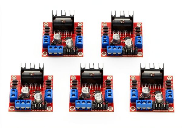 WMYCONGCONG L298N Motor Controller Dual H‑Bridge DC Stepper Module-0