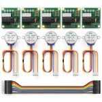 5PCS 28BYJ-48 ULN2003 5V Stepper Motor ULN2003 Driver Board Compatible with Ar duino Rasp Berry P i-0