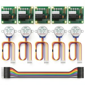 5PCS 28BYJ-48 ULN2003 5V Stepper Motor ULN2003 Driver Board Compatible with Ar duino Rasp Berry P i-0