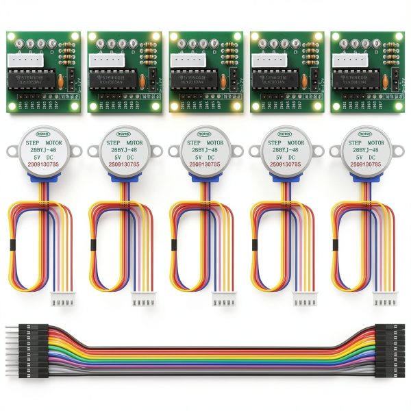5PCS 28BYJ-48 ULN2003 5V Stepper Motor ULN2003 Driver Board Compatible with Ar duino Rasp Berry P i-0