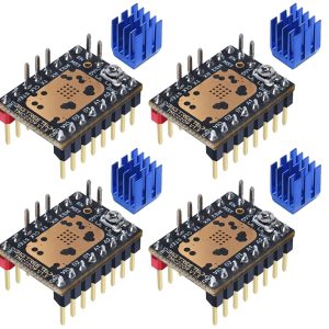 BIGTREETECH TMC2209 V1.3 UART Stepper Motor Driver 2.8A Peak Stepstick Silent Driver for Manta M8P, Octopus V1.1, Octopus Pro, SKR 3, V1.4 Turbo, Pro V1.2 3D Printer Control Board (4 PCS)-0