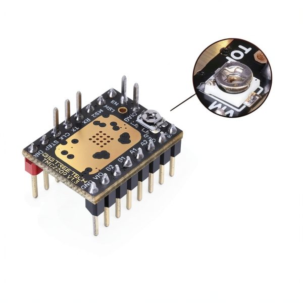 BIGTREETECH TMC2209 V1.3 UART Stepper Motor Driver 2.8A Peak Stepstick Silent Driver for Manta M8P, Octopus V1.1, Octopus Pro, SKR 3, V1.4 Turbo, Pro V1.2 3D Printer Control Board (4 PCS)-4